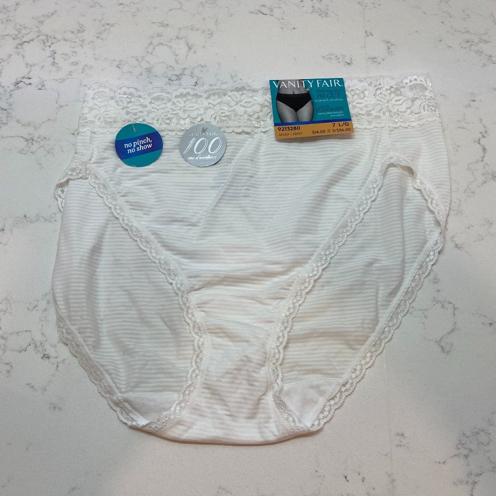 Vanity Fair Hi-Cut Lace Panty